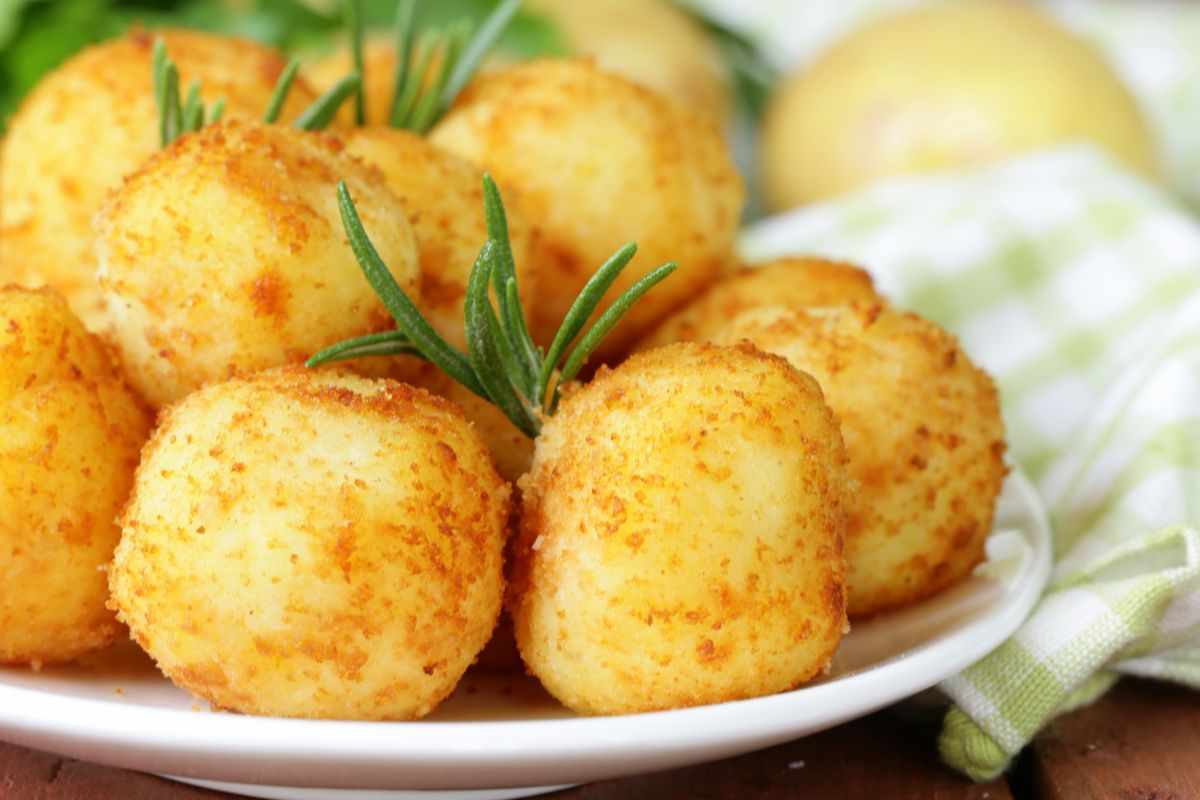 ricetta polpette di patate preparato purè