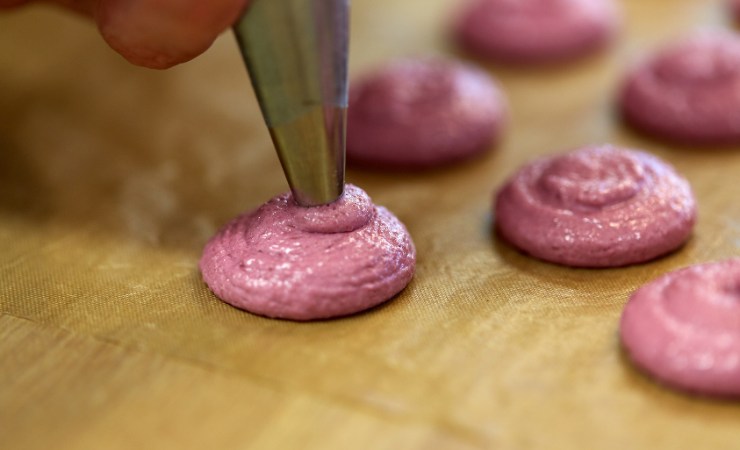 preparazione dei macaron