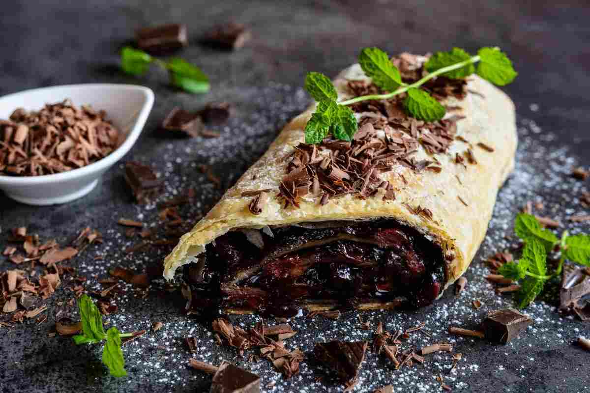 ricetta strudel cioccolato