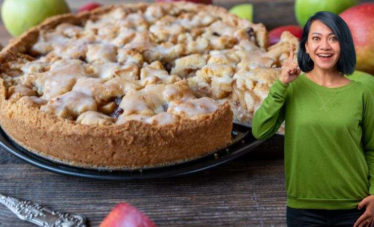 Torta di mele sofficissima e golosa, questa la puoi mangiare anche se hai il colesterolo alto e togli il medico di torno