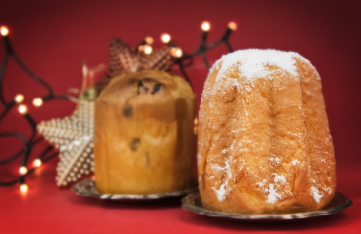 Un panettone ed un pandoro