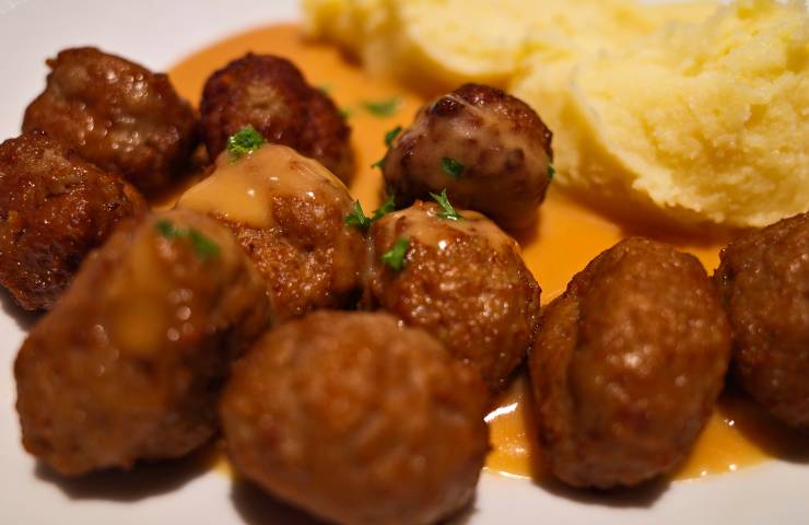 Polpette con purè