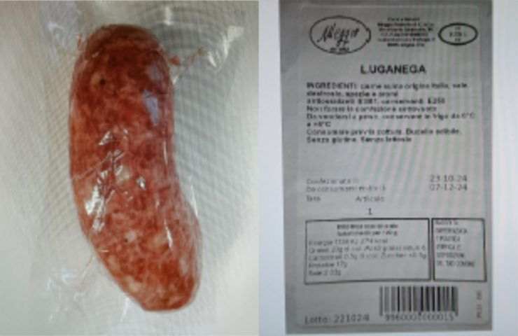 La luganega con salmonella