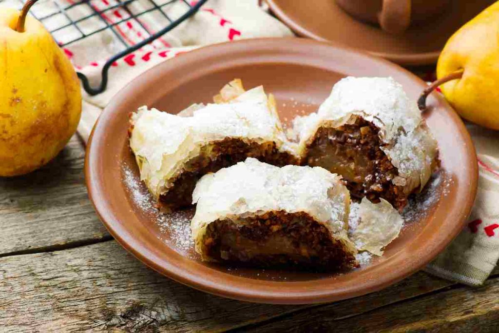 Strudel di pere e cioccolato 