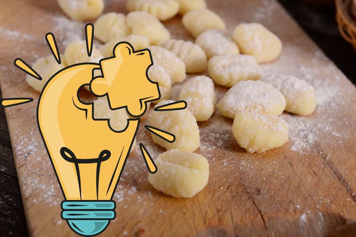 gnocchi lampadina idea