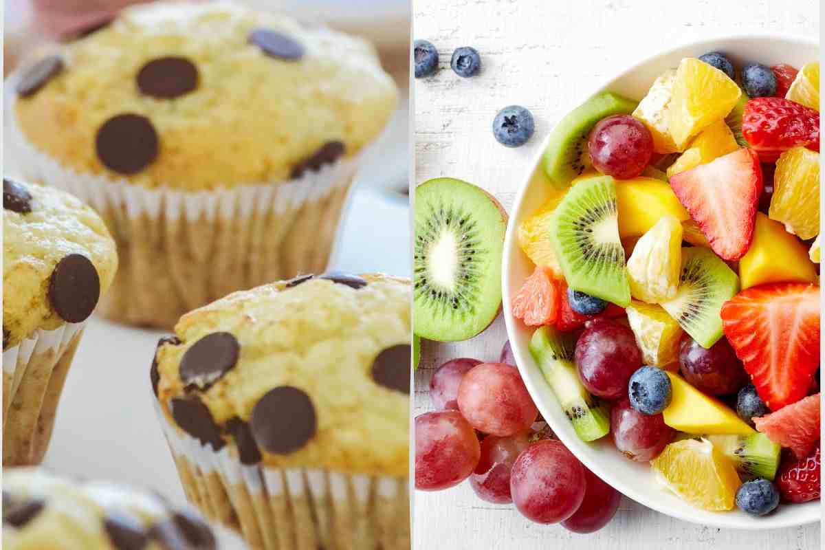 muffins e frutta