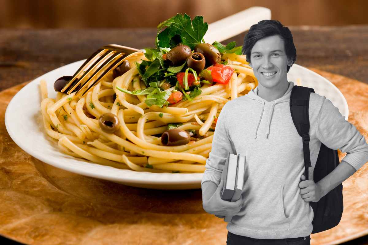 spaghetti con olive