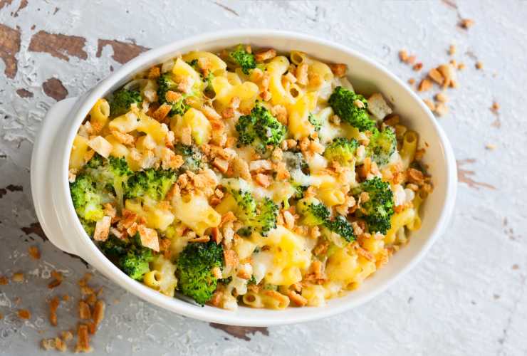 pasta e broccoli croccante