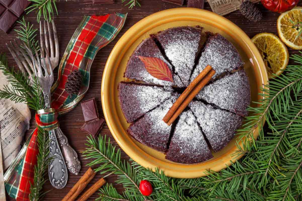 Torta di Natale a forma di albero