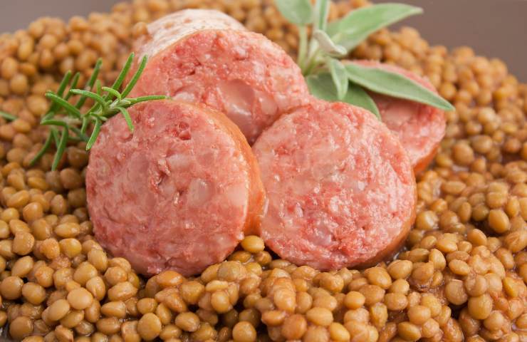 Cotechino classico con le lenticchie