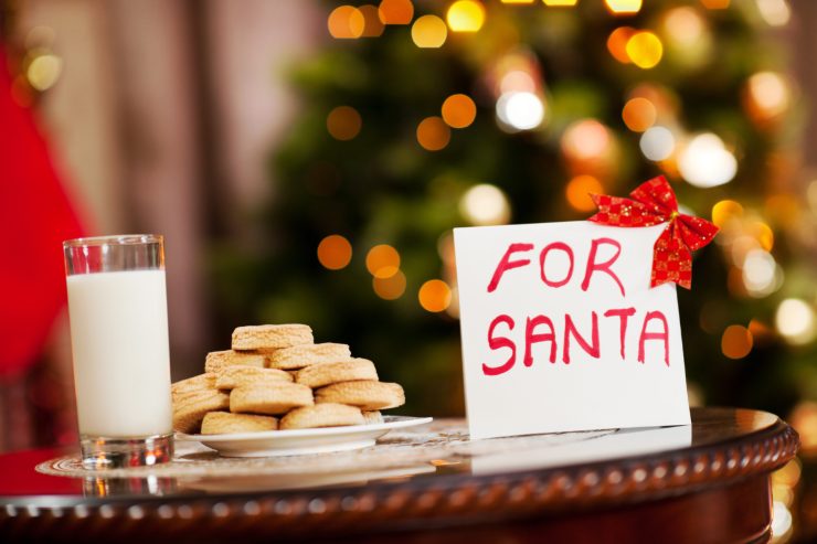 Latte e biscotti per Babbo Natale