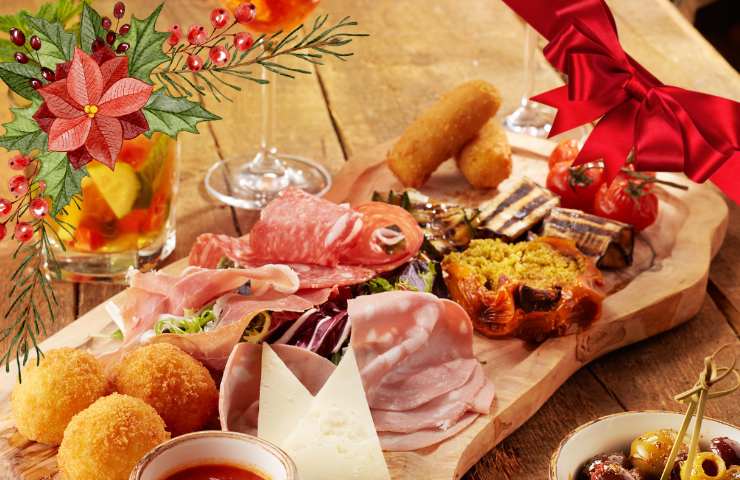 Abbondante antipasto per Natale