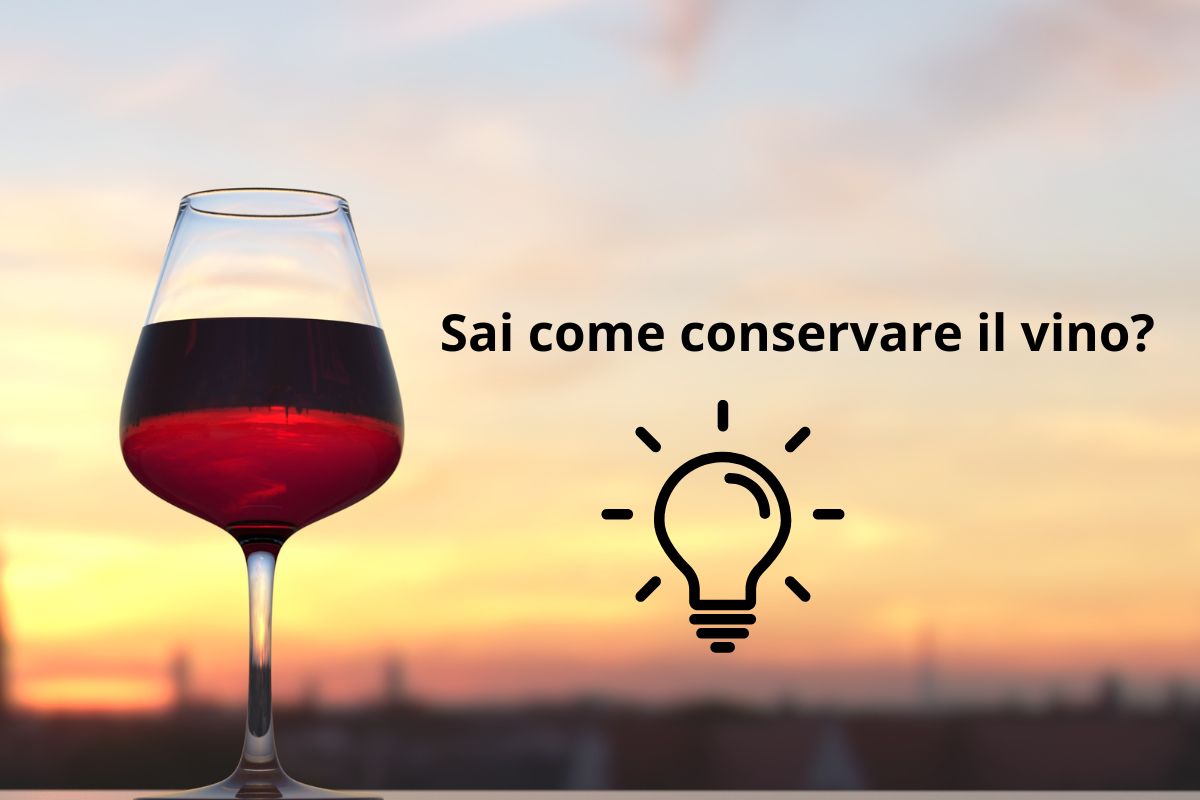 Calice di vino conservazione