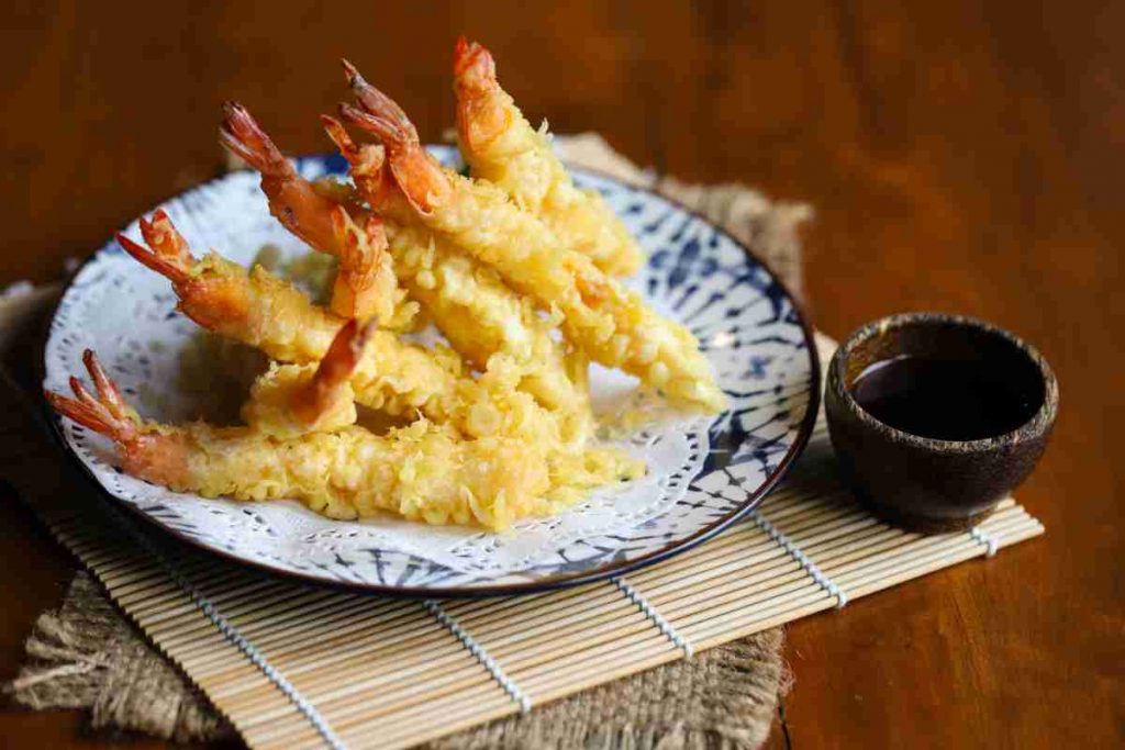 Tempura di gamberi o mazzancolle 