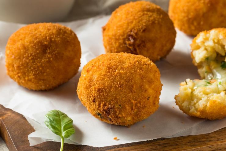 arancine con ragù di totano