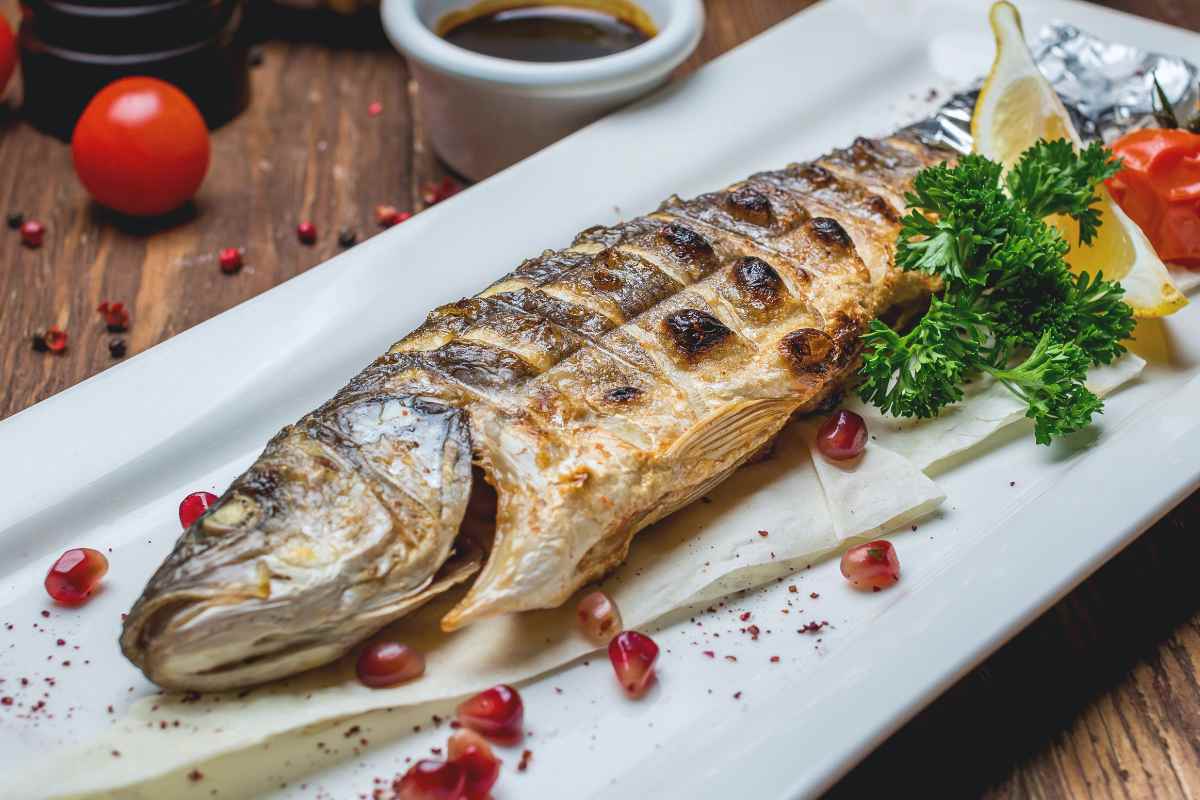 branzino al melograno