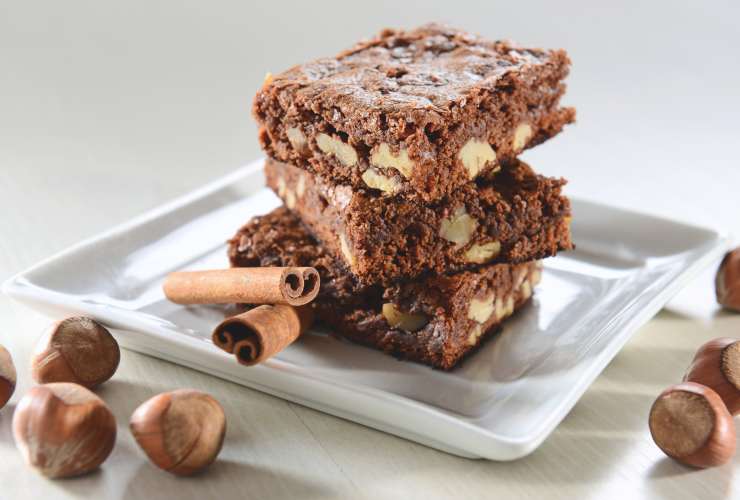 brownies cioccolato e nocciole