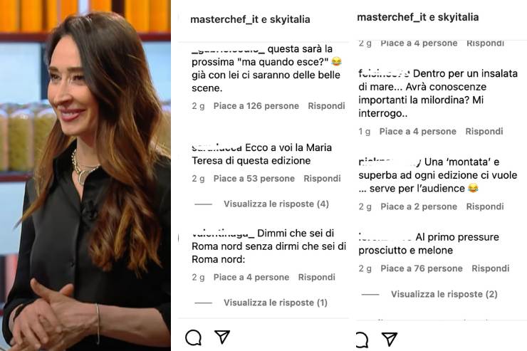 collage commenti masterchef