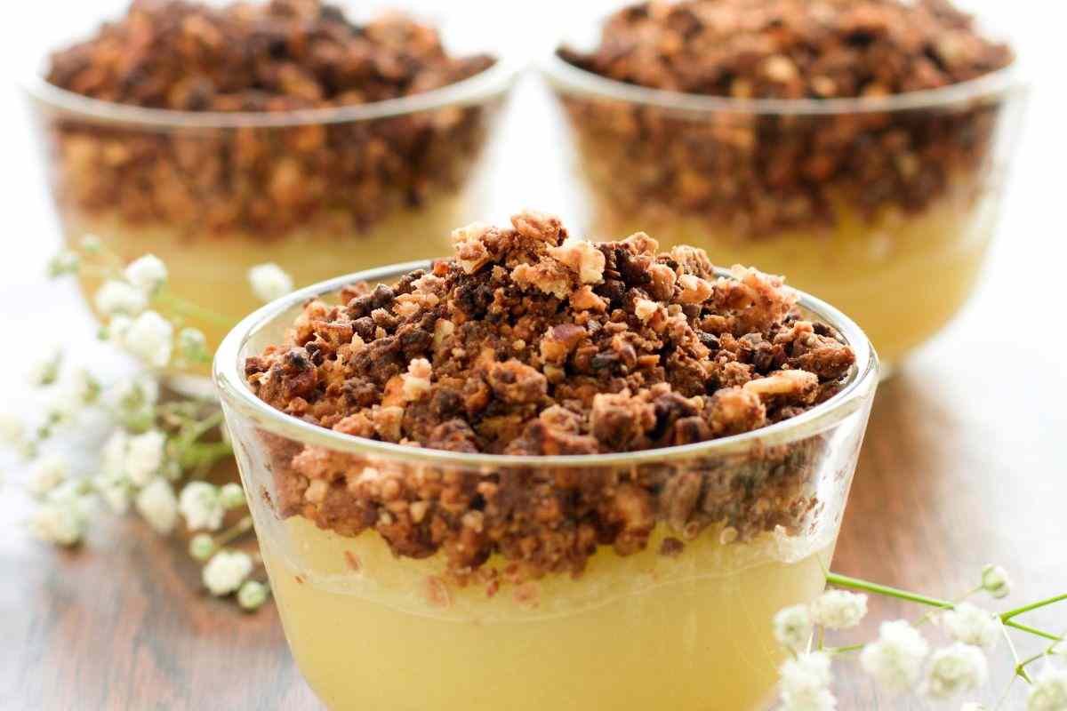 coppa con crumble