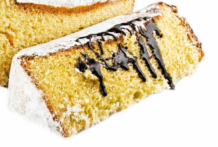 pandoro con fonduta di cioccolato