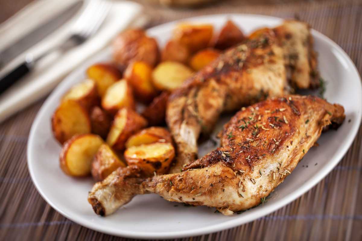 pollo con patate