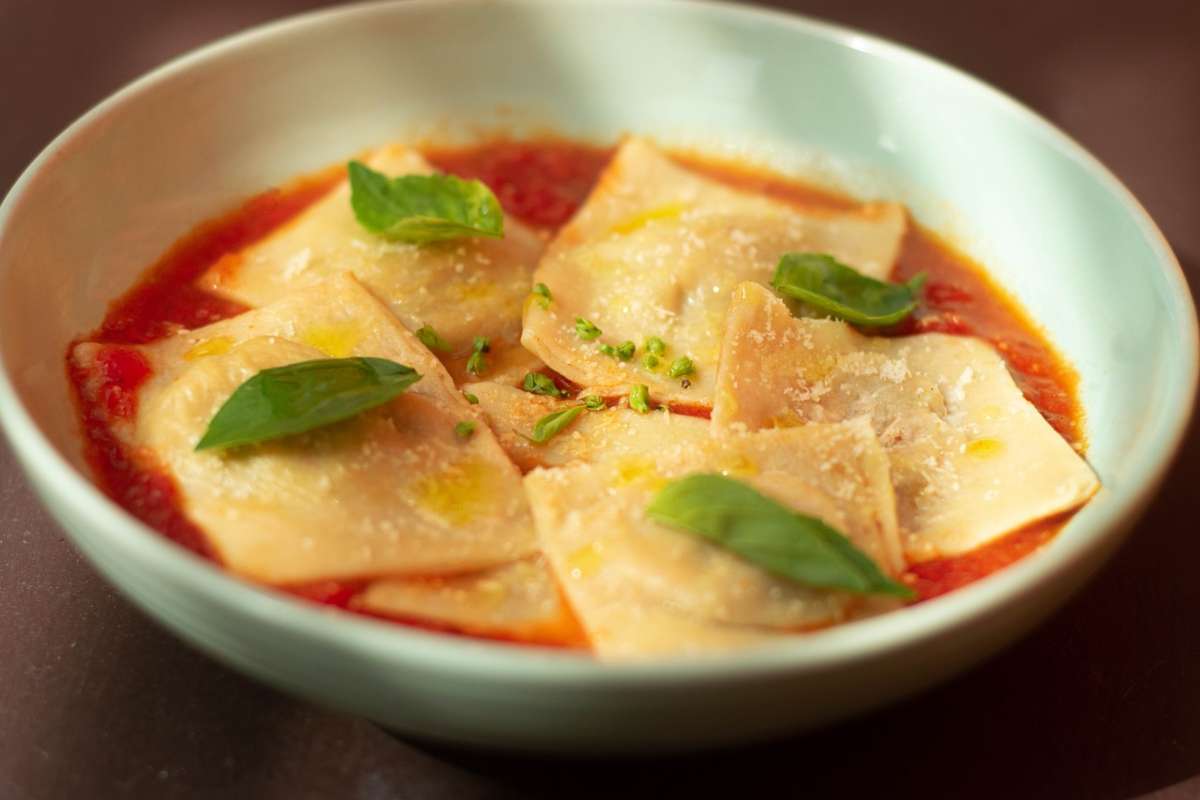 ravioli con il sugo