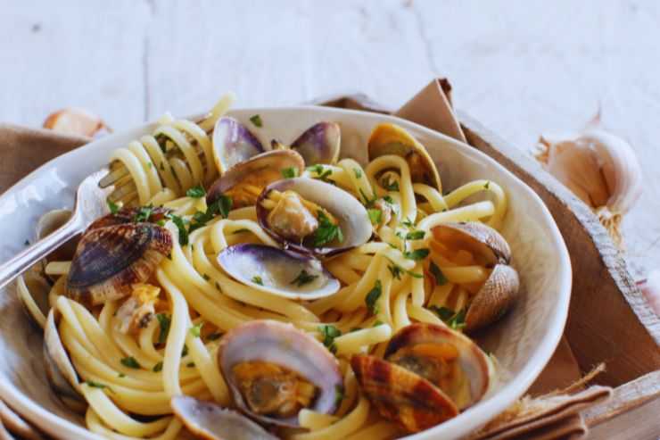 spaghetti con le vongole