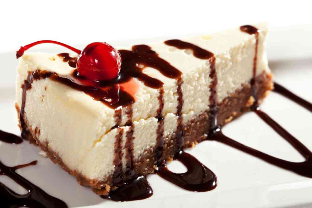 Cheesecake con Philadelphia in un piatto