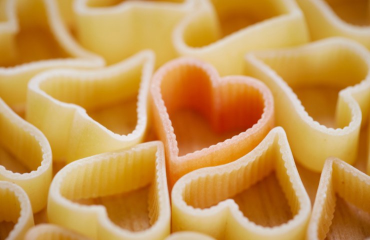 Pasta forma cuore