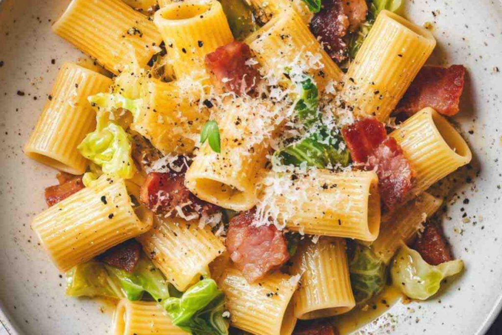 Pasta verza e pancetta