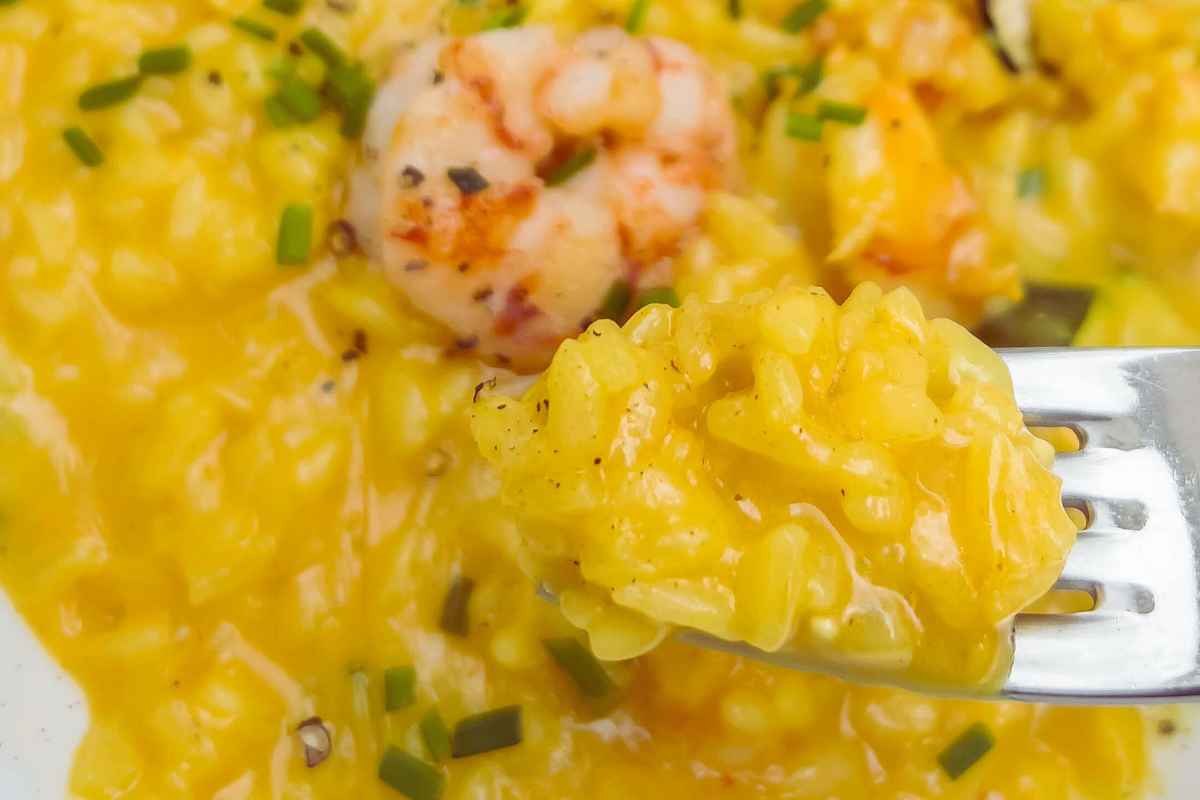 Risotto zucca e gamberetti