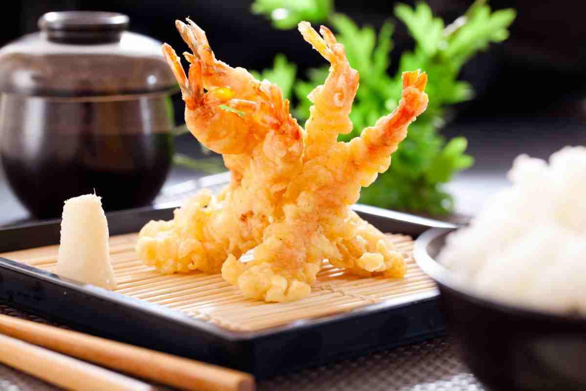 Tempura di gamberi