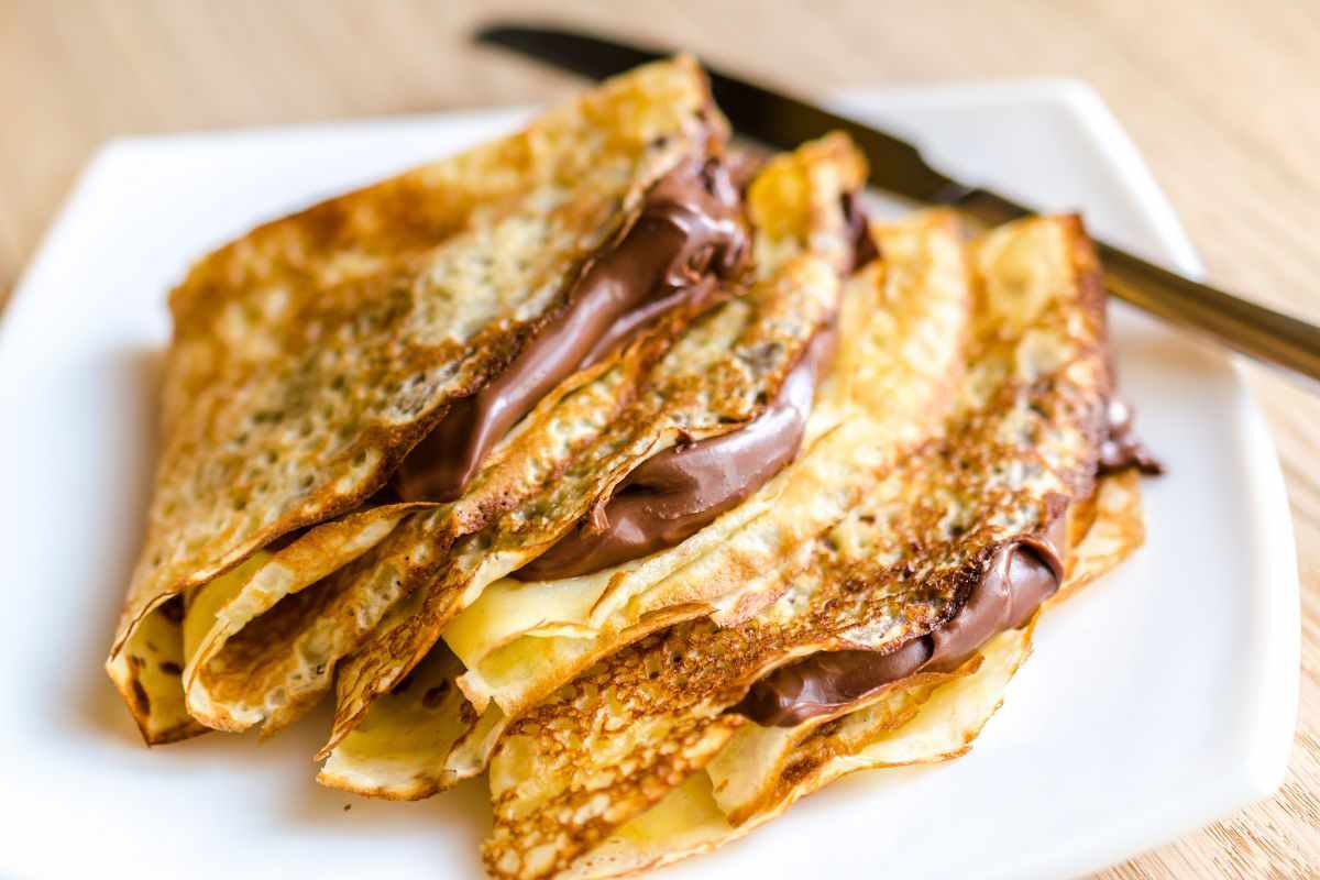 crepes con la nutella