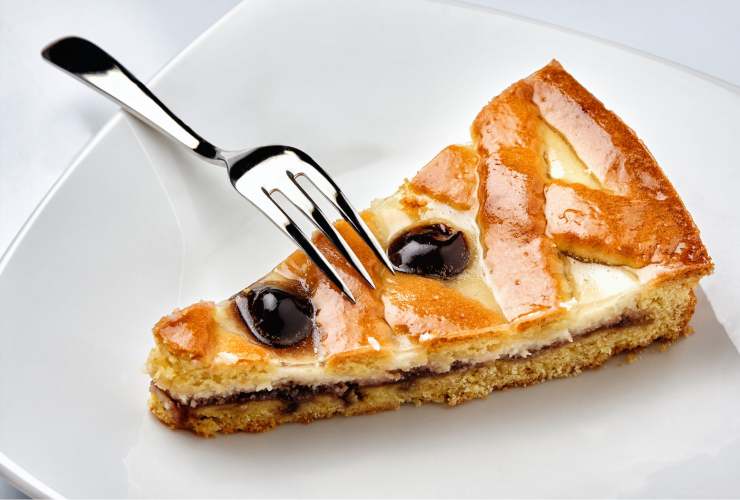 crostata ricotta e visciole