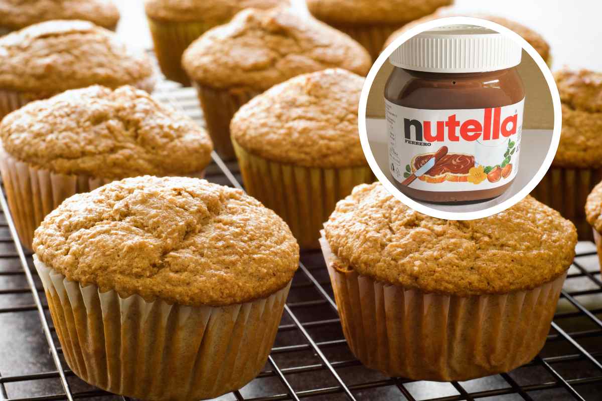 muffin con Nutella