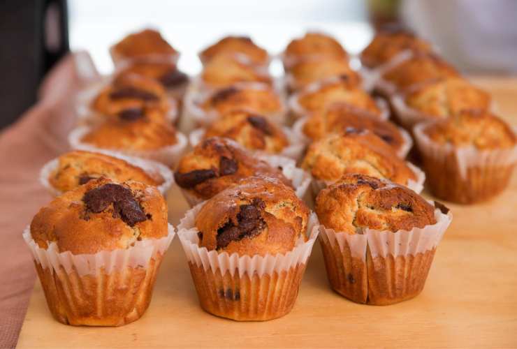 muffin con ripieno di cioccolato