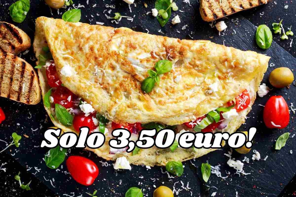 omelette con pomodori