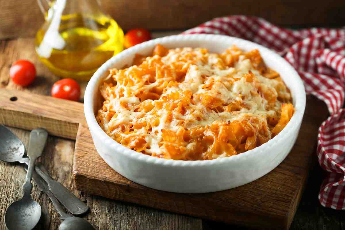 pasta al forno con formaggio