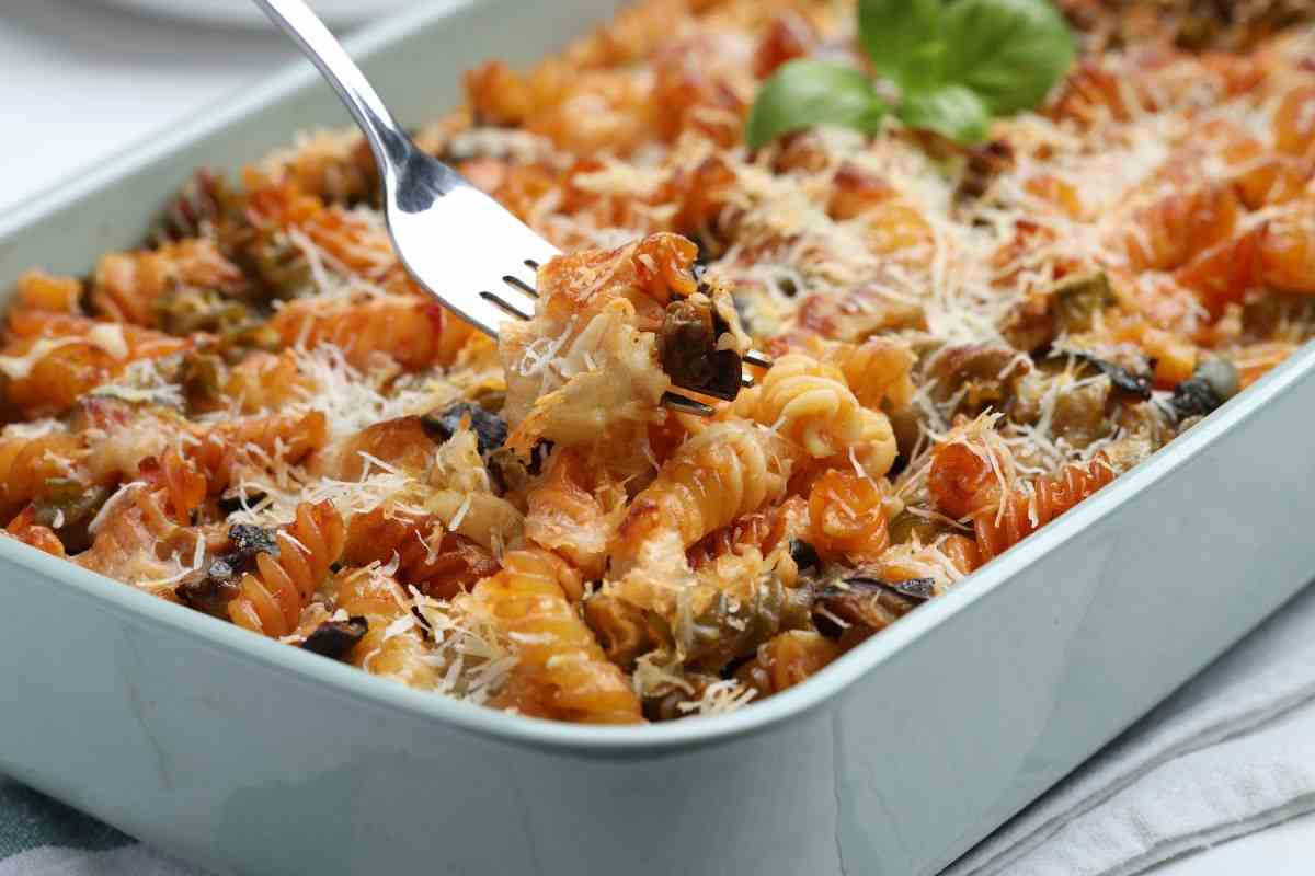 pasta al forno con parmigiano