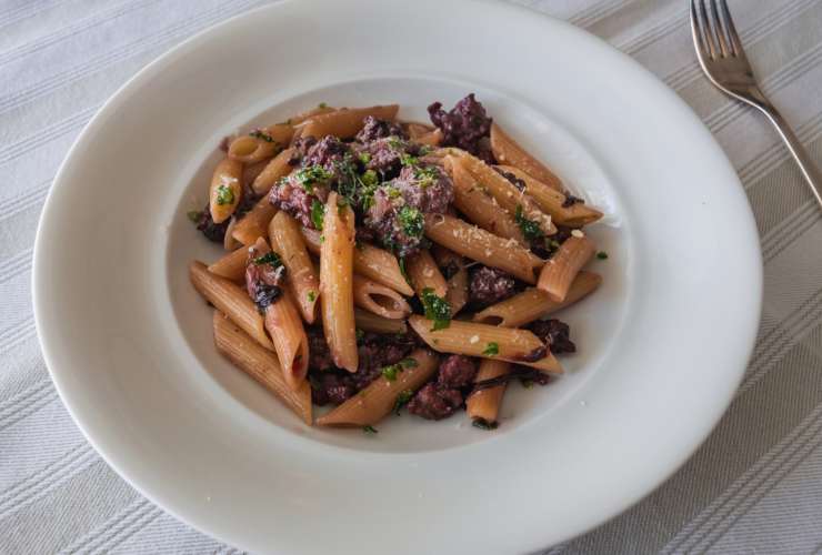 pasta radicchio e gorgonzola