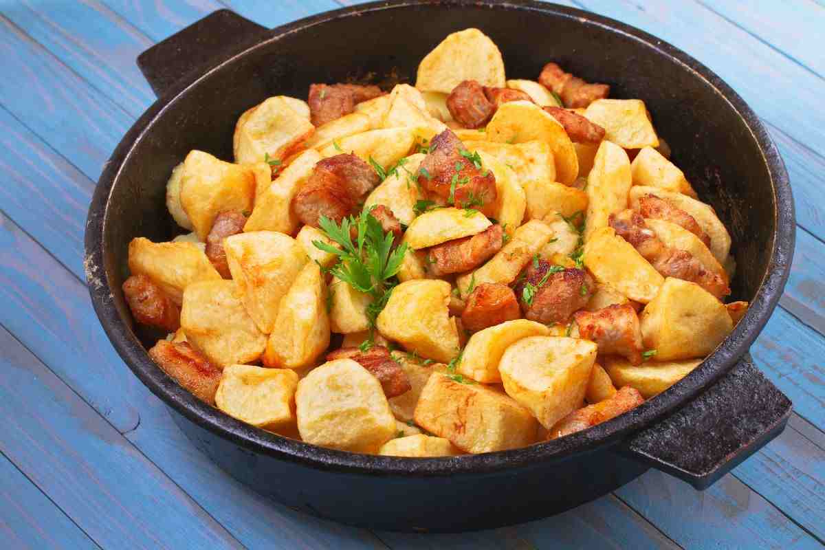 patate cotte con prosciutto