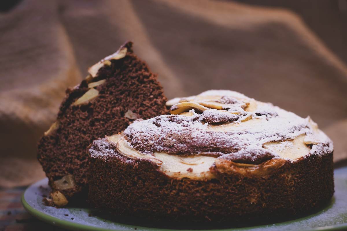 torta con mele e cioccolato