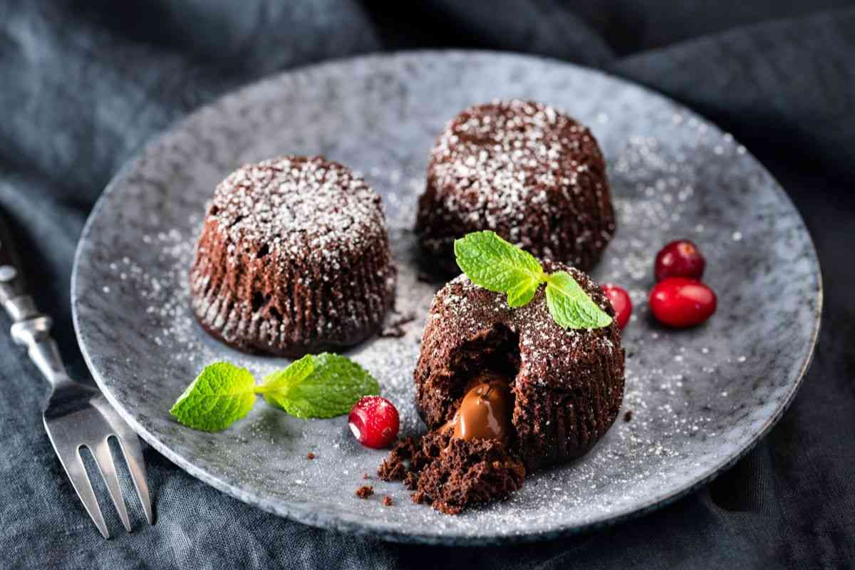 tortini con cuore fondente