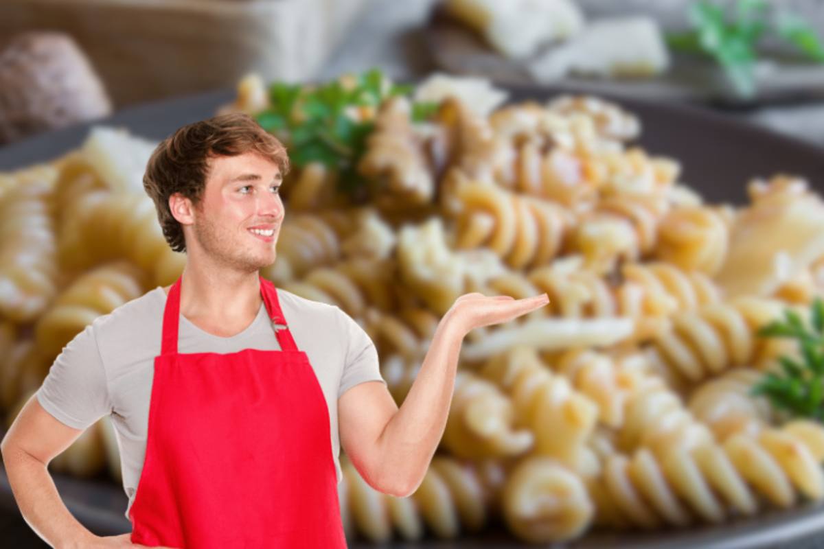 uomo pasta noci