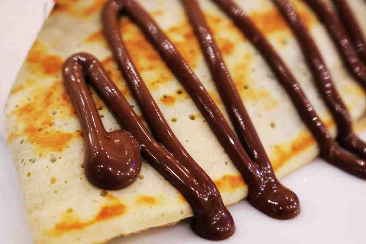 Crepe con fili di Nutella