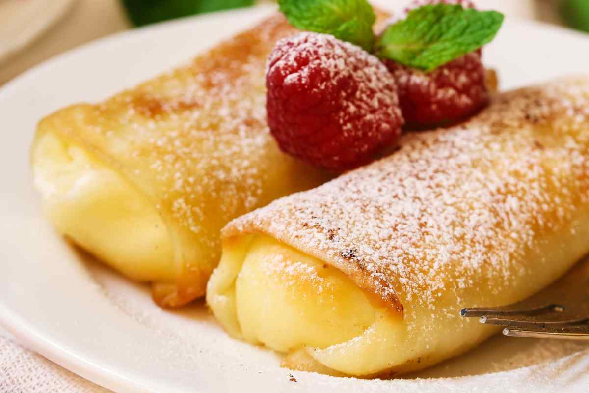 Crepes alla crema pasticcera