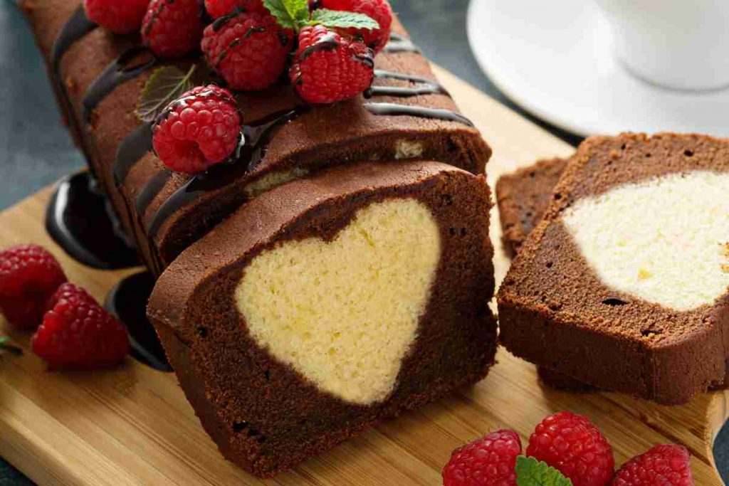 Plumcake al cioccolato con cuore interno