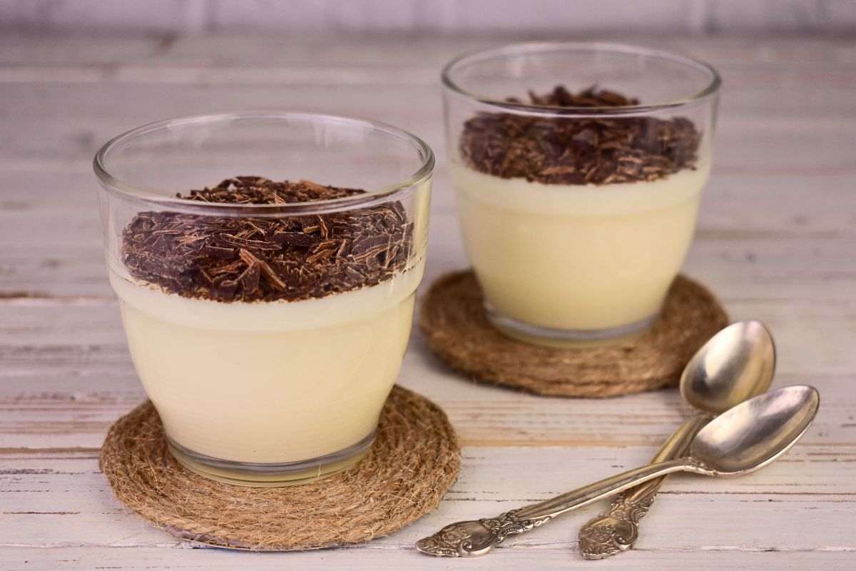 budino con cioccolato