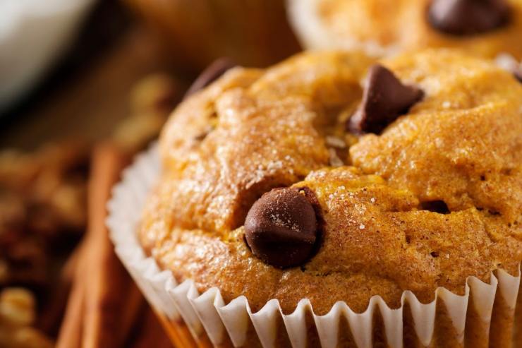 muffin con gocce di cioccolato