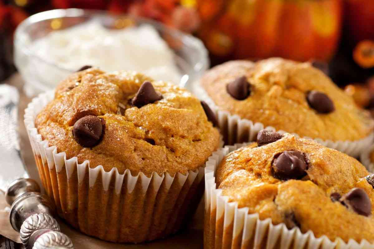 muffin con pepite di cioccolato